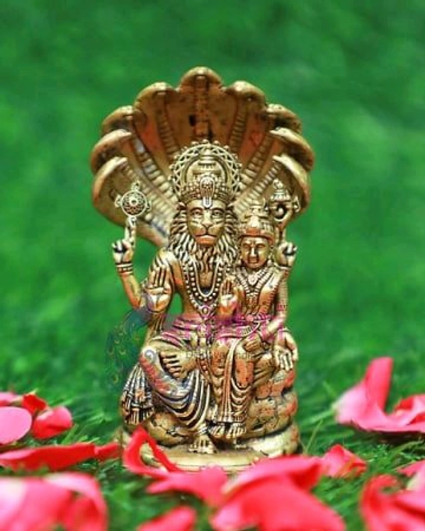 HOLYMONT99 Pure Brass Laxmi Narasimhar All Size Available  - Large