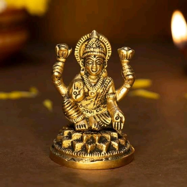 HOLYMONT99 Pure Brass Laxmi Mata Murti  - Small