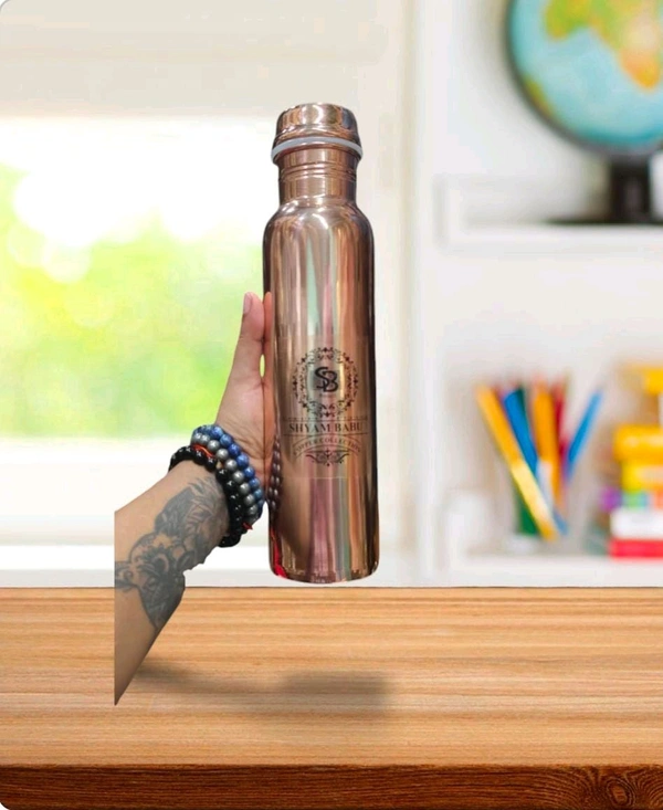 HOLYMONT99 Pure Copper 1Litre Water Bottle  - Small