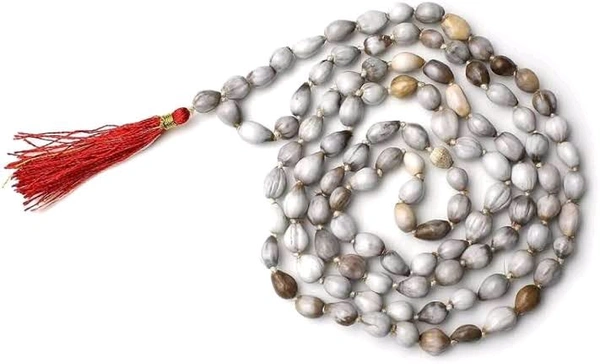 Holymont99 100% pure Religious Vaijanti Mala Original 108 Beads With Certificate Lab Tested Dried Baijanti Seeds Vashikaran Mala वैजयंती | वैजन्ती माला Shri Krishna Japa Mala For Yoga, Positive Effects - Free Size