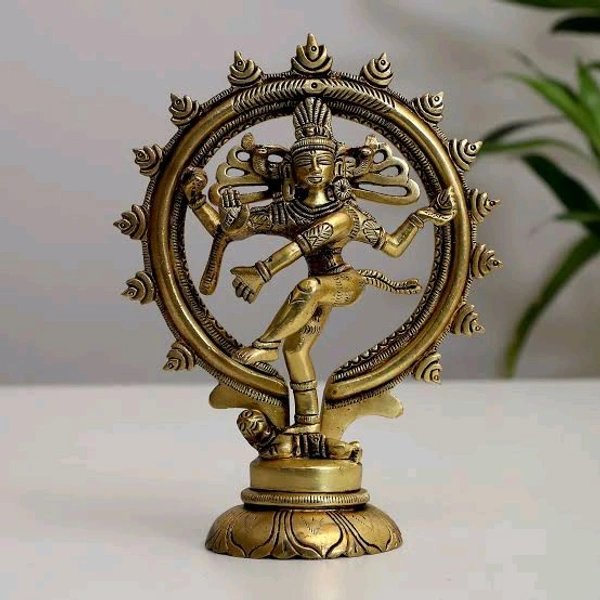 HOLYMONT99 Pure Brass Natraj Murti Small Size  - Large