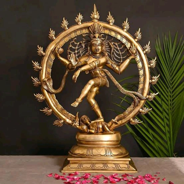 HOLYMONT99 Pure Brass Natraj Murti  - Small