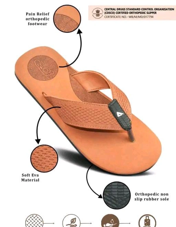 Ajanta Relaxed Trendy Men Flip Flops 0.1 - IND-6 (Foot Length Size: 24.1cm)