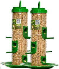 Trendy Bird Feeders 2 Pieces Green