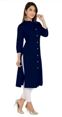 Stylish Cotton Blend Kurti For Women Mo 0.5 - L