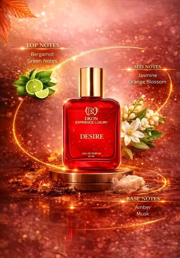 Dkon Desire perfume | unisex perfume | fruity Fragrances perfume | 50 ml desire | Long Lasting Perfume for Men & Women | Premium Luxury Fragrance | Fresh & Classy Scent | Gift Pack