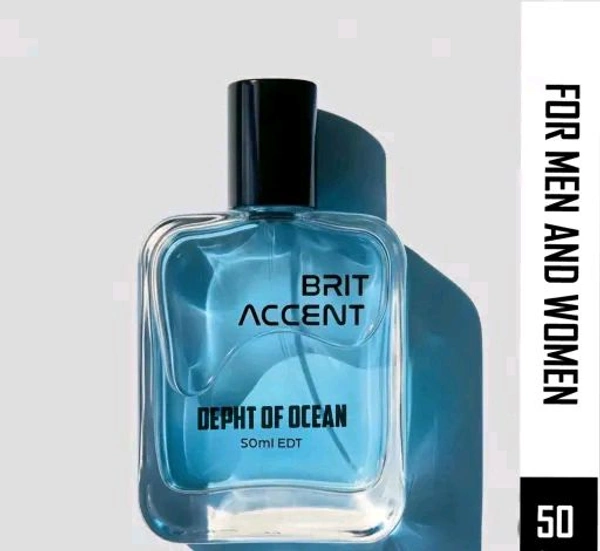 BRIT ACCENT|Depth of Ocean| Long-Lasting|Premium |Specially Currated for Unisex| Eau de Toilette - 50 ml (For Men & Women) Ji