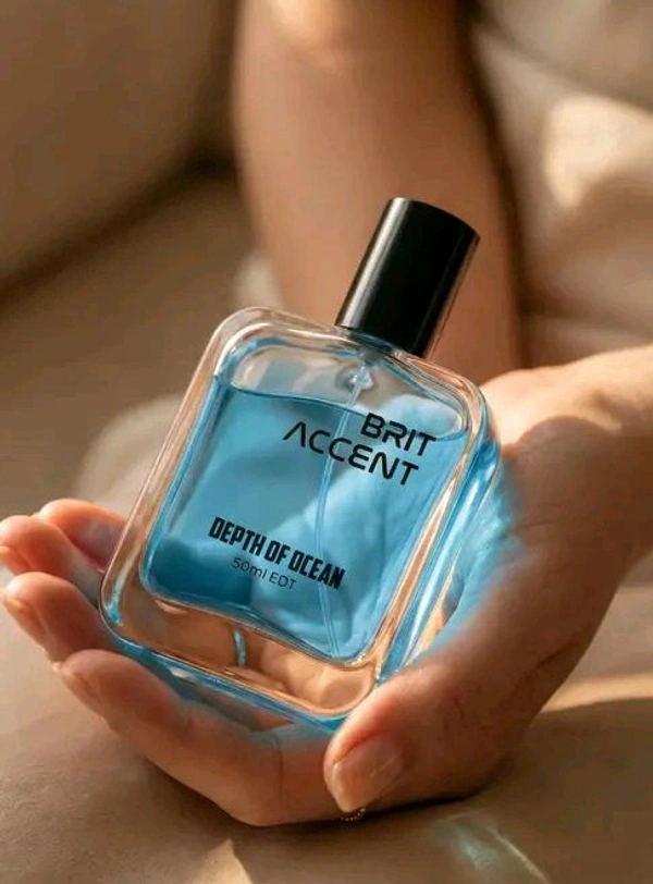 BRIT ACCENT|Depth of Ocean| Long-Lasting|Premium |Specially Currated for Unisex| Eau de Toilette - 50 ml (For Men & Women) Ji