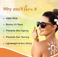 Globus Naturals Vitamin C Sunscreen Cream with Goodness of Coconut & Papaya For Sun Protection All Skin Types 100gm