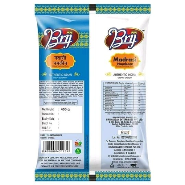 Brij Crispy & Crunchy Madrasi Namkeen Mixture 400 g