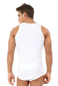 Men’s Cotton Vest White Color Innerwear Combo Pack Of 8 Mo - XL