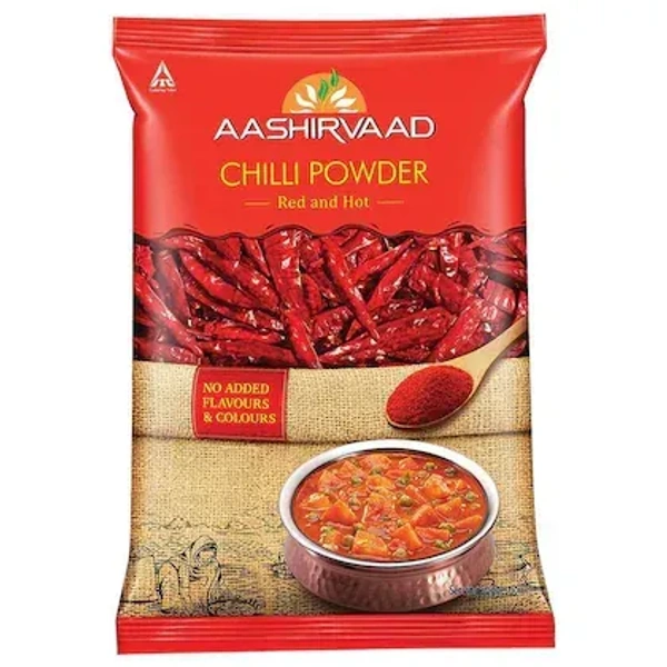 Aashirvaad Chilli Powder, 200g Pack, Red Hot Chilli Powder with No Added Flavours and Colours