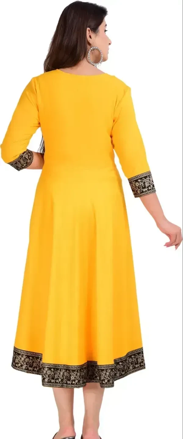 Women Printed, Solid Kurta Sy (Yellow)  - S