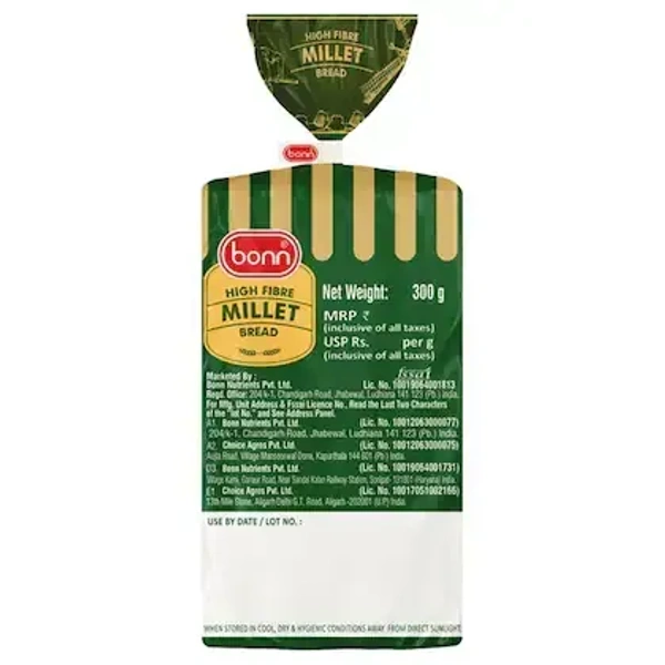Bonn High Fiber Millet Bread 300 g