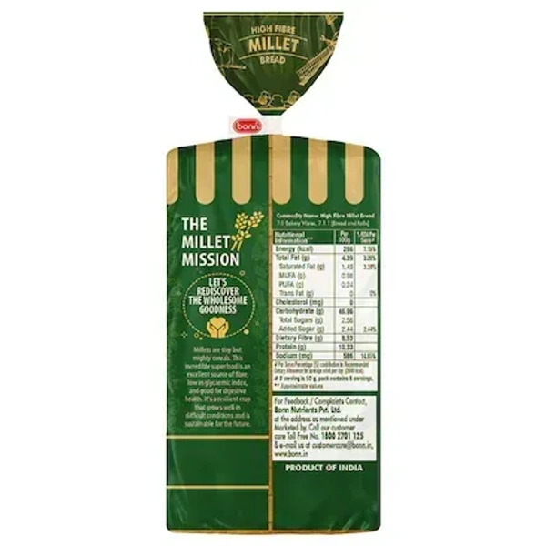 Bonn High Fiber Millet Bread 300 g