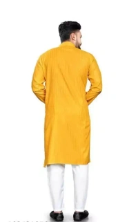 Men Line Only Kurta Mo - L