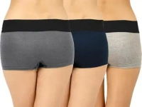 Wyatt Women Cotton Regular Tummy Tucker Boyshorts ( Pack of 3 ) - XXS  XXL