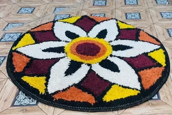 Rylie Water Absorbing Rangoli mat in different design and color full  Mo - Free Size