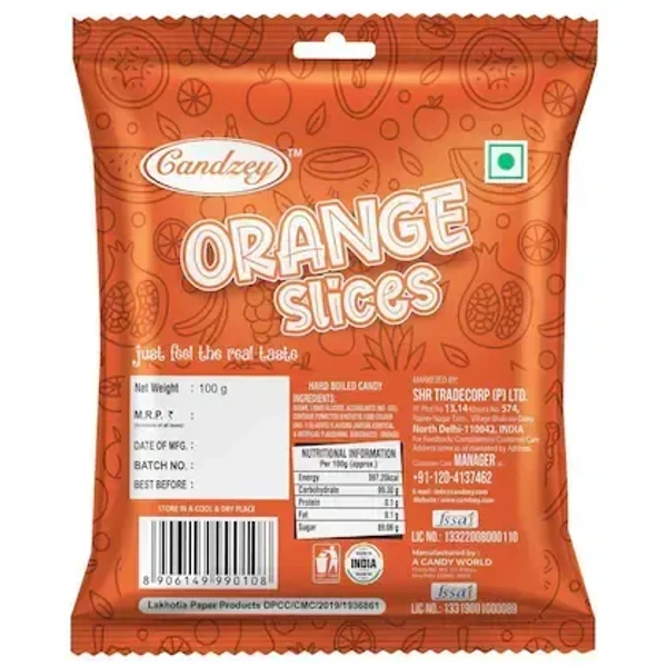 Candzey Orange Slices Candy 100 g