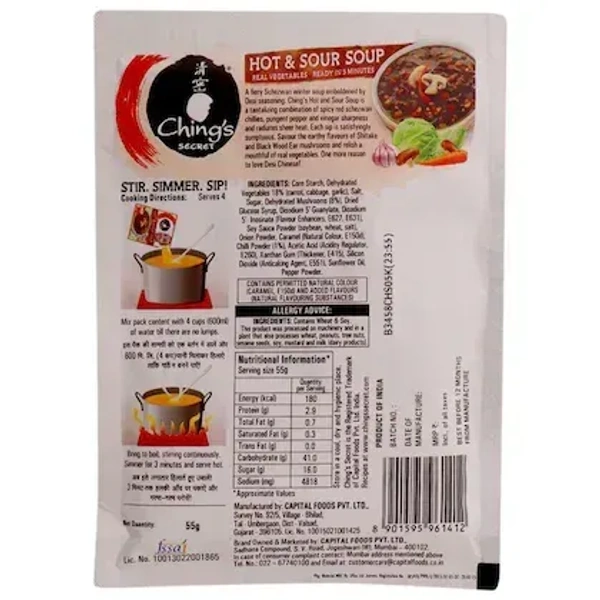Ching's Secret Hot & Sour Vegetable Soup 55 g