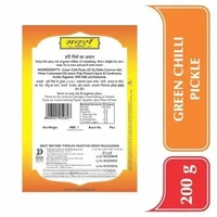 Mother's Recipe Green Chilli Pickle 200 g (Pouch)