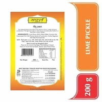 Mother's Recipe Lime Pickle 200 g (Pouch)