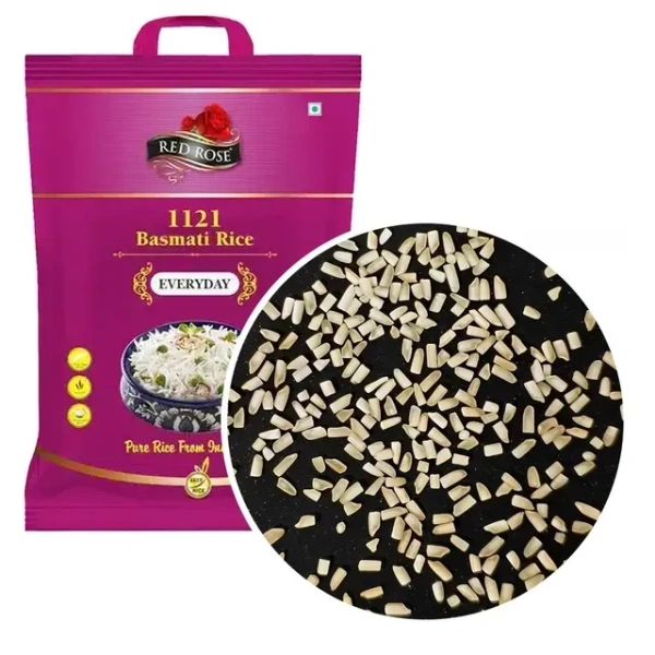 Red Rose 1121 Everyday Basmati Rice (Mini Dubar-II) (Broken Tukda) 10 Kg