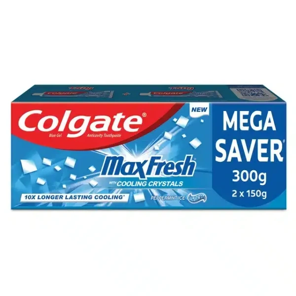 Colgate Maxfresh Blue Gel Toothpaste 300 g (2X150 g)