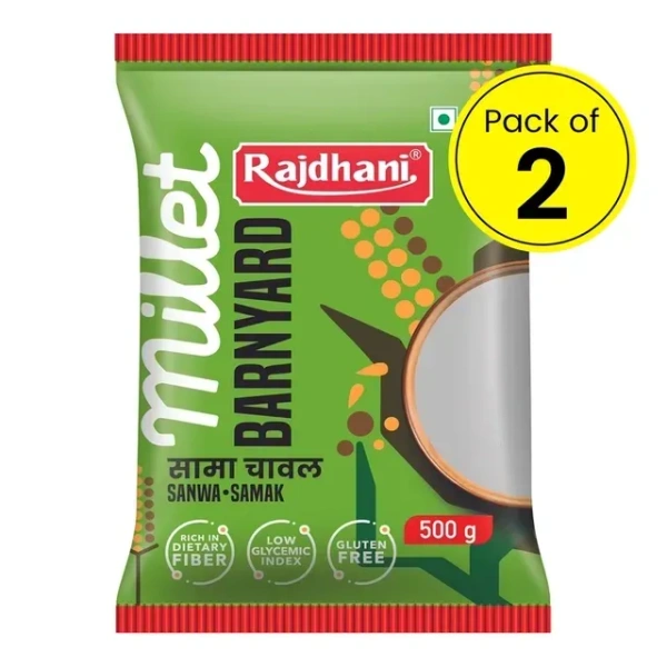 Rajdhani Sanwa (Samak) Rice 2X500 g (Buy 1 Get 1 Free)