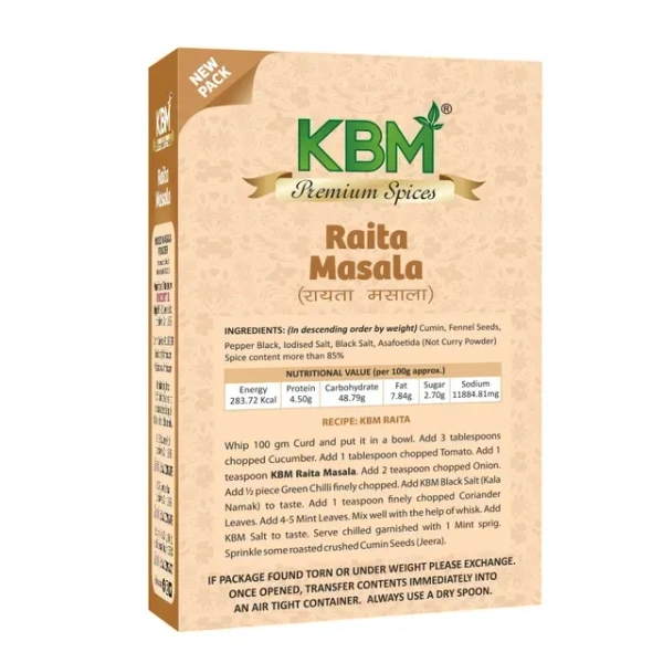 KBM Premium Raita Masala 100 g