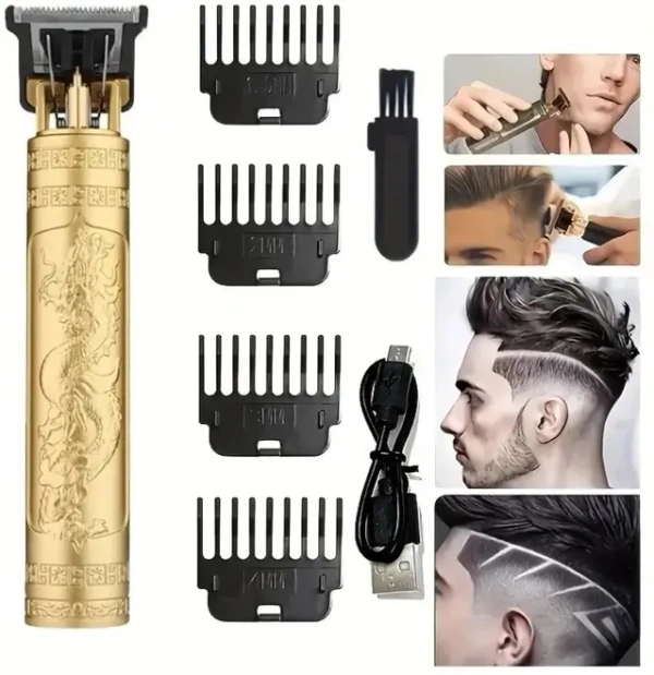 Plastic Buddha Trimmer for Men (Gold, Pack of 1) (SR) (Vintage -T9)