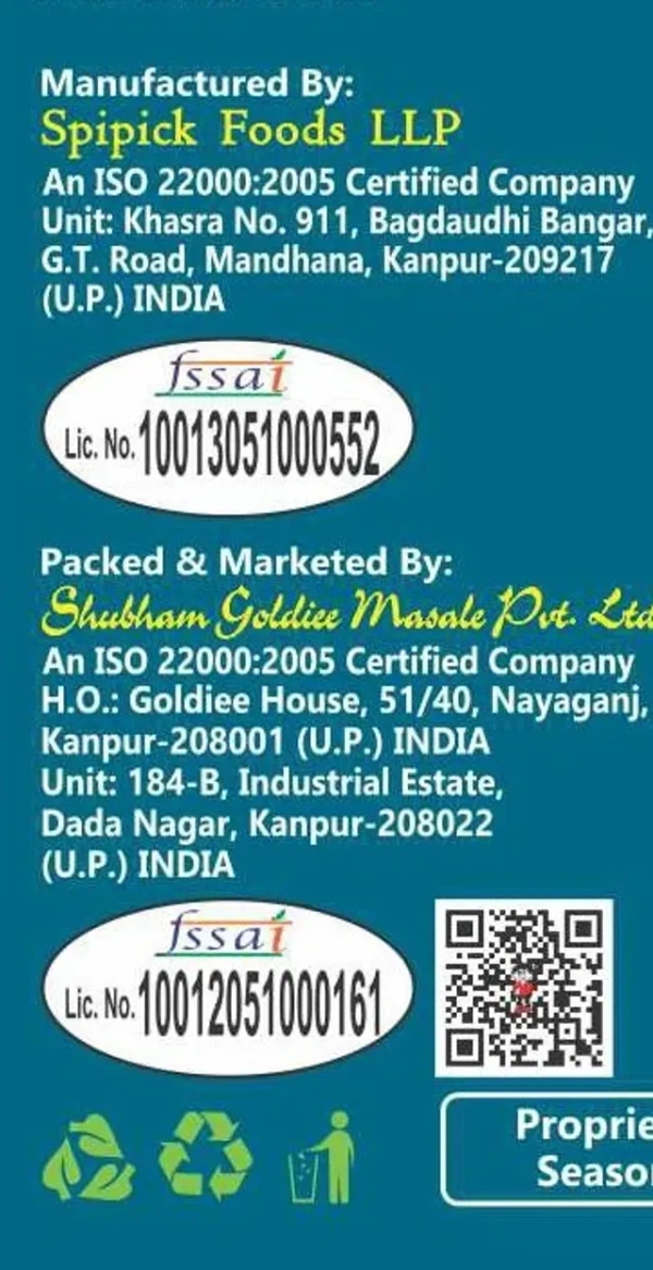 Goldiee Dahi Bada Masala 50 g