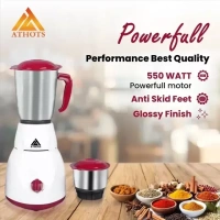 550W Juicer Mixer Grinder (2 Jars, Red)