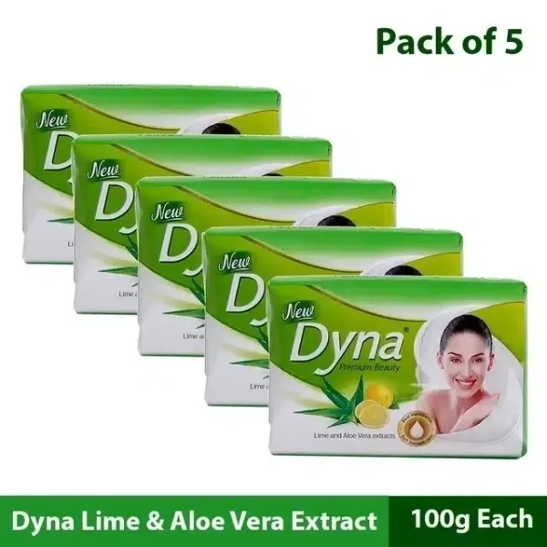 Dyna Lime & Aloevera Extracts 5X100 g (Pack of 5)