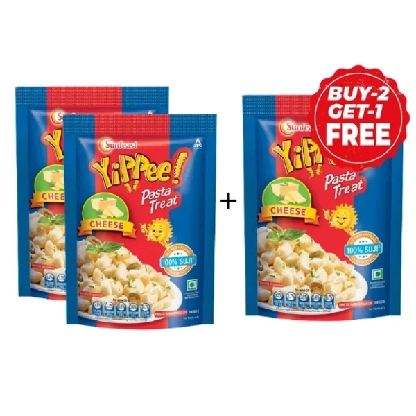 Sunfeast Yippee Cheese Pasta 3X70 g (Buy 2 Get 1 Free)