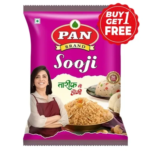 पान सूजी 2X500 g (1 के साथ 1 मुफ्त)