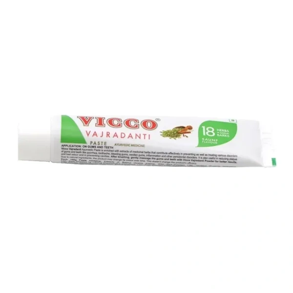 Vicco Vajradanti Saunf Flavour Toothpaste 2X20 g (Pack of 2)