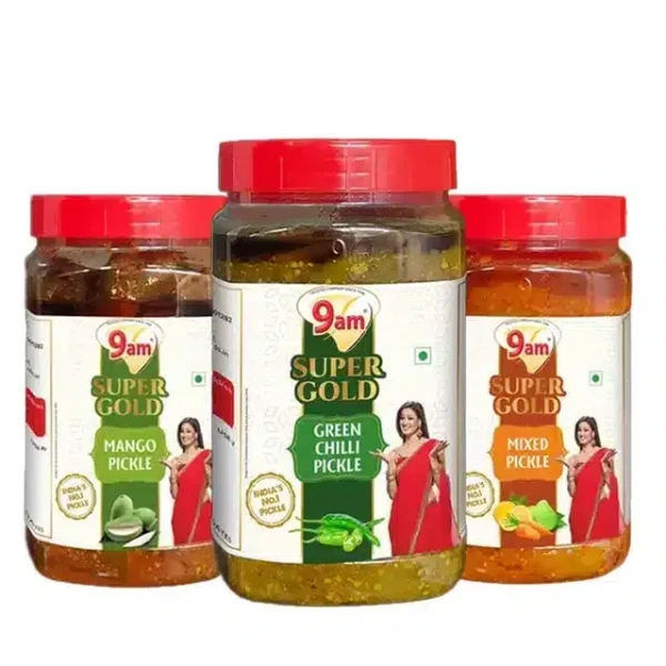 9 Am Super Gold (Green Chilli Pickle + Mango