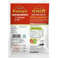 Pansari Kachi Ghani Mustard Oil 1 L (Pouch)