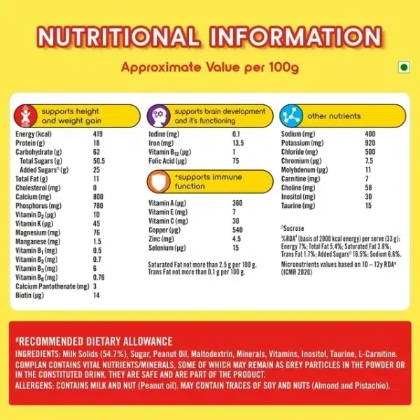 Complan Nutrition And Health Drink Creamy Classic 500 