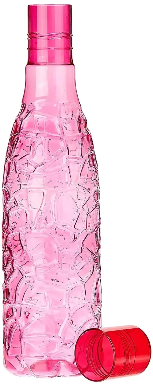 Plastic Water Bottles (1000 ml, Set of 3) (Multicolor)