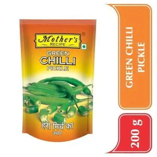 Mother's Recipe Green Chilli Pickle 200 g (Pouch)