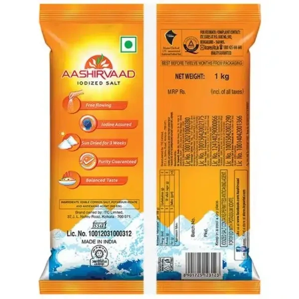 Aashirvaad Iodized Salt 1 kg 1 kg