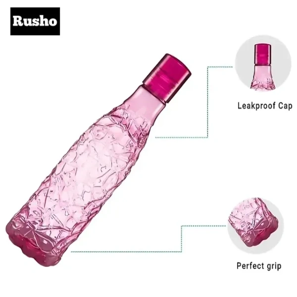 Plastic Water Bottles (1000 ml, Set of 3) (Multicolor)