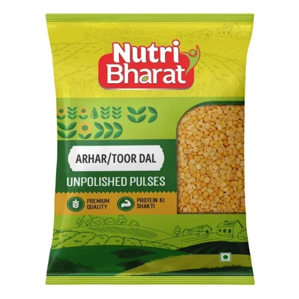Nutri Bharat Unpolished Arhar Toor Dal 1 Kg