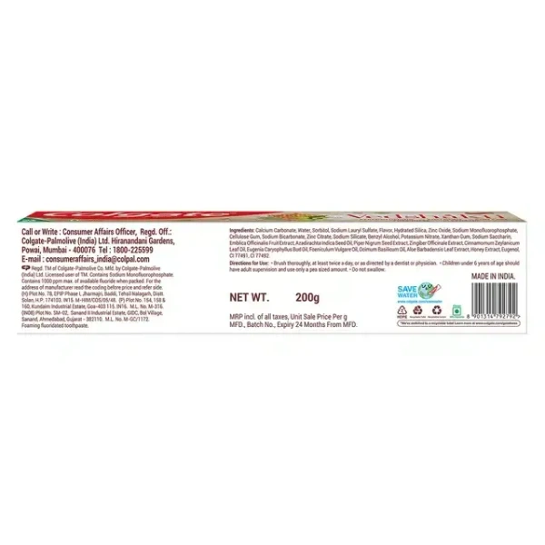Colgate Vedshakti Toothpaste 200 g