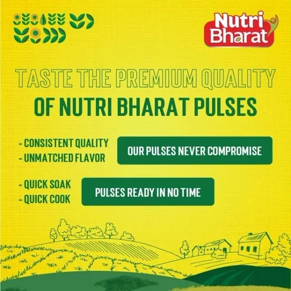 Nutri Bharat Unpolished Arhar Toor Dal 1 Kg