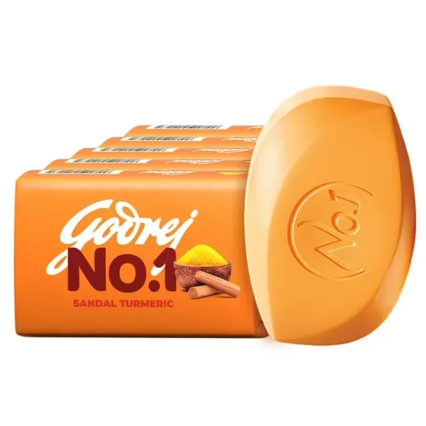 Godrej No.1 Sandal & Turmeric Soap 4X47 g (Pack Of 4)