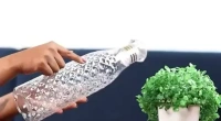 Plastic Water Bottles (1000 ml, Set of 3) (Transparent)