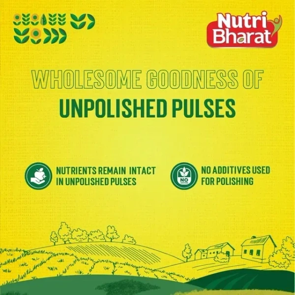 Nutri Bharat Unpolished Arhar Toor Dal 1 Kg